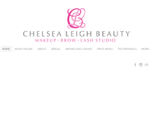 Tablet Screenshot of chelsealeighbeauty.com